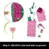 Set di gioco Monster High Skulltimate Secrets Garden Mysteries, bambola Venus McFlytrap con oltre 19 sorprese