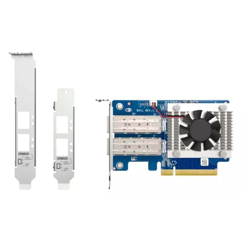 Scheda di espansione di rete QNAP dual-port 10GbE SFP+ QXG-10G2SF-NXE PCI Express cablata