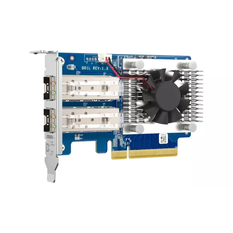 Scheda di espansione di rete QNAP dual-port 10GbE SFP+ QXG-10G2SF-NXE PCI Express cablata