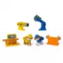 Set di personaggi Usorteret Rubble & Wheeler Power Tool Pups con 2 attrezzi e 2 accessori da costruzione, dai 3 anni