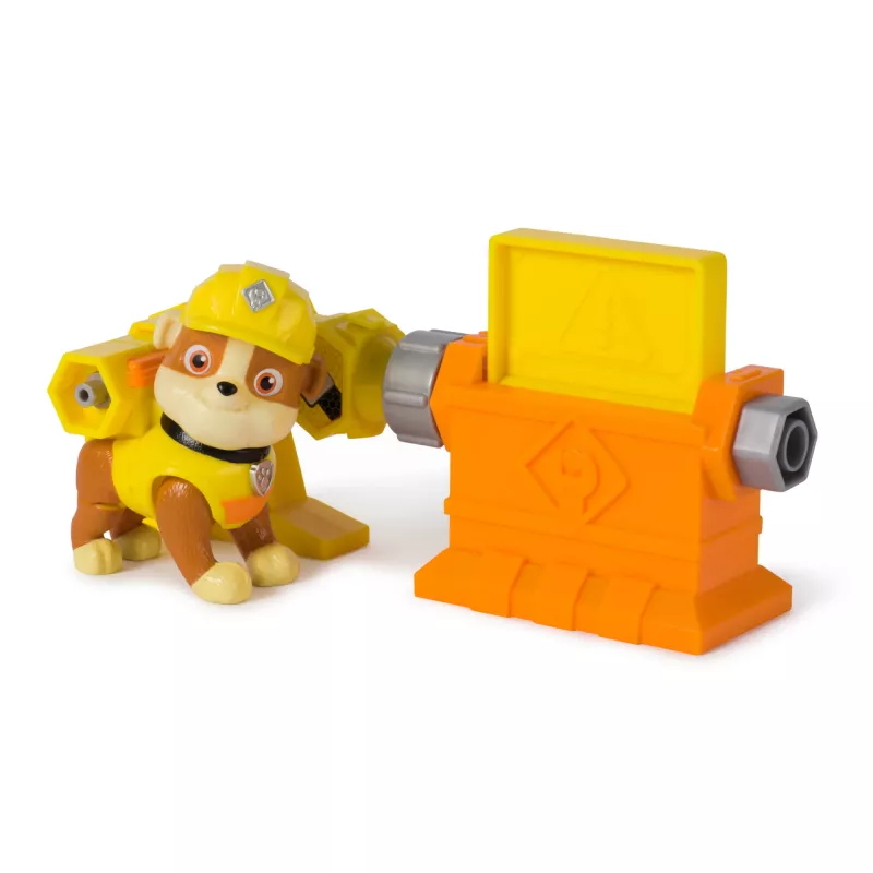 Set di personaggi Usorteret Rubble & Wheeler Power Tool Pups con 2 attrezzi e 2 accessori da costruzione, dai 3 anni