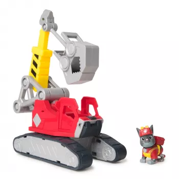 Gru con gancio Spin Master Rubble & Crew Chargers Mega Power con figura Charger, 2 utensili rimovibili, plastica, per bambini dai 3 anni