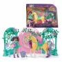 Unicorn Academy, set di gioco con bambola Ava e stalla foglia che cambia colore, idea regalo di Pasqua, 15 accessori, bambole e giocattoli unicorno per bambine dai 4 anni