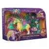 Unicorn Academy, set di gioco con bambola Ava e stalla foglia che cambia colore, idea regalo di Pasqua, 15 accessori, bambole e giocattoli unicorno per bambine dai 4 anni