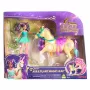 Unicorn Academy, Ava e foglia magica della pianta con effetto luminoso, 2 accessori per cavalcare, bambole e giocattoli unicorno per bambine dai 4 anni