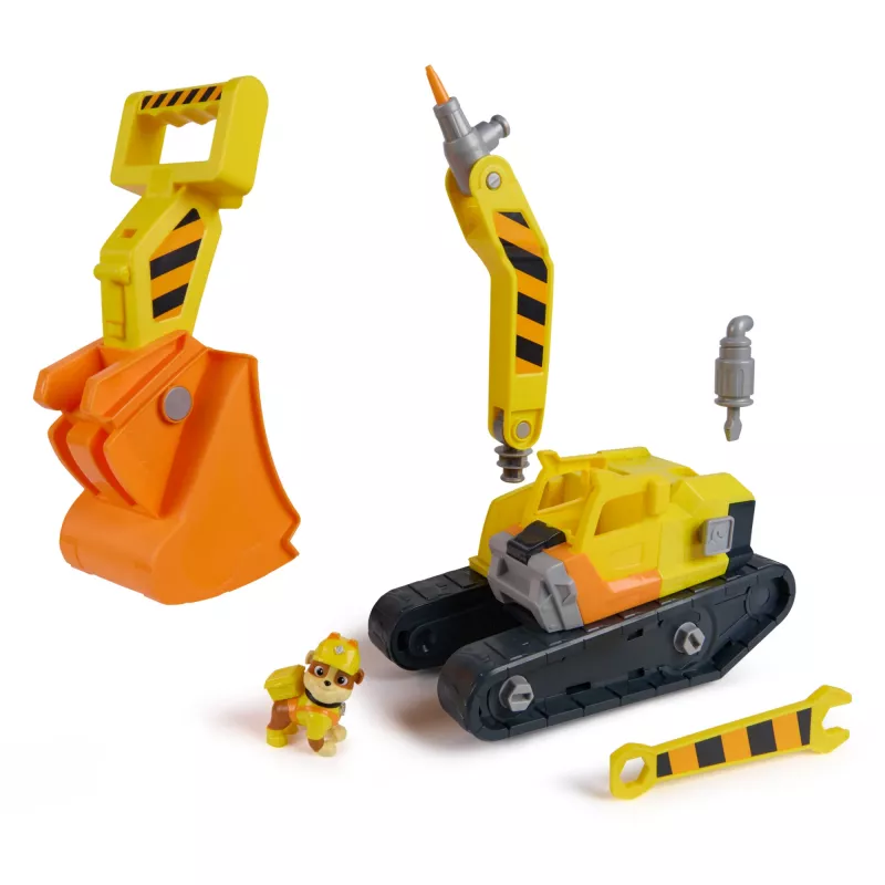 Rubble & Crew bulldozer con attrezzi ultimate di Rubble, camion giocattolo con action figure, giocattolo per bambini e bambine PAW Patrol dai 3 anni