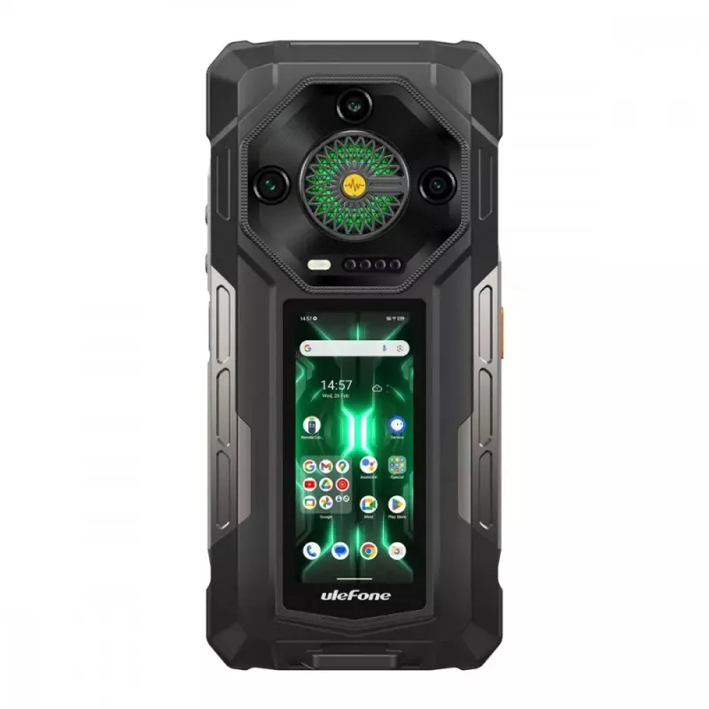 Ulefone Armor 33 Pro smartphone 5G, 6,95 pollici, 16 GB / 512 GB, 25500 mAh, Android 14, nero