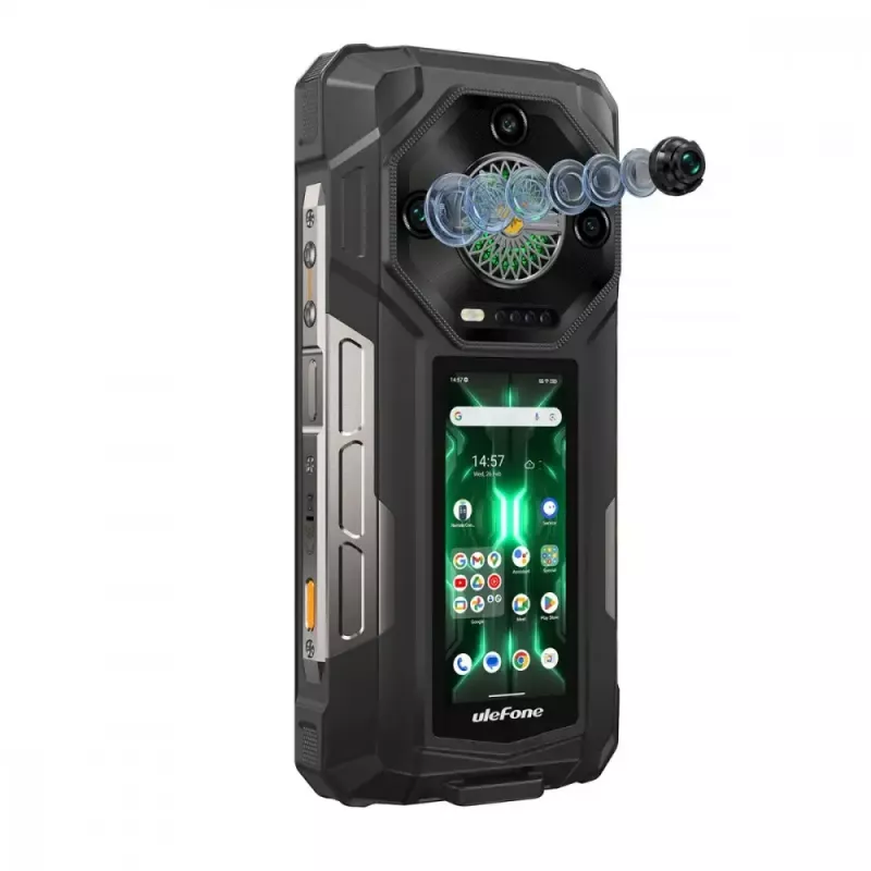 Ulefone Armor 33 Pro smartphone 5G, 6,95 pollici, 16 GB / 512 GB, 25500 mAh, Android 14, nero