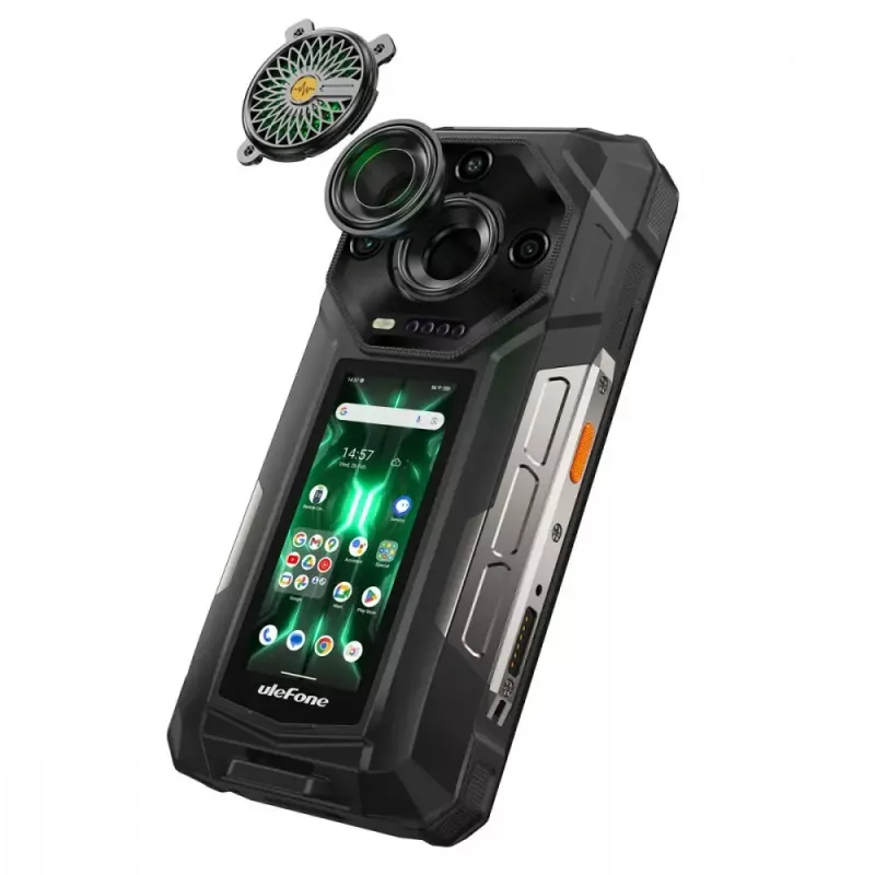 Ulefone Armor 33 Pro smartphone 5G, 6,95 pollici, 16 GB / 512 GB, 25500 mAh, Android 14, nero