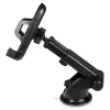 Savio CH-04 supporto telefono per auto, montaggio su parabrezza/cruscotto, nero