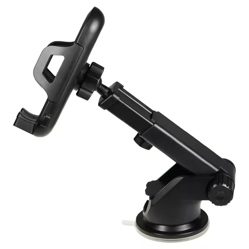 Savio CH-04 supporto telefono per auto, montaggio su parabrezza/cruscotto, nero