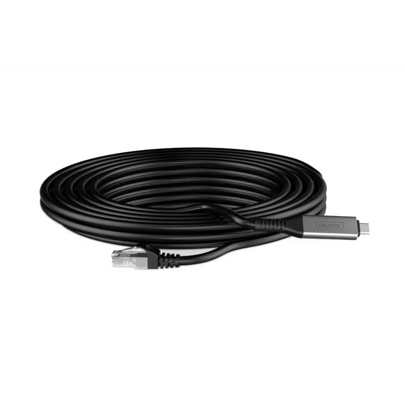 DIGITUS USB-C 3.2 Gen1 - cavo Ethernet RJ45 - CAT6a S/FTP nero - 2m