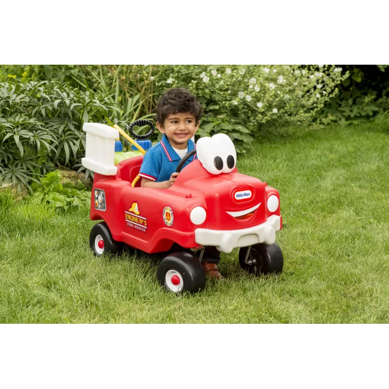 Little Tikes Spray & Rescue auto dei vigili del fuoco, 1,5 anno/i, 4 ruote, plastica, nero, rosso, bianco