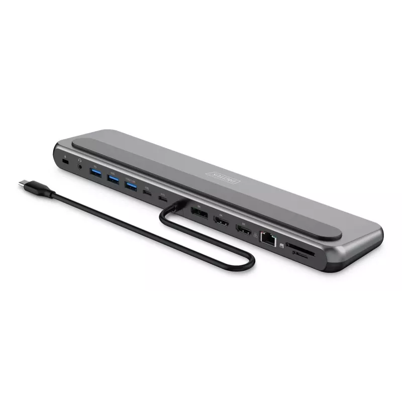 Docking station Digitus USB-C 8K, 12 porte, USB 3.2 Gen 2, 100 W