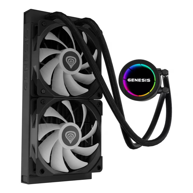 GENESIS NLG-2319 sistema di raffreddamento per computer processore raffreddamento a liquido all-in-one nero