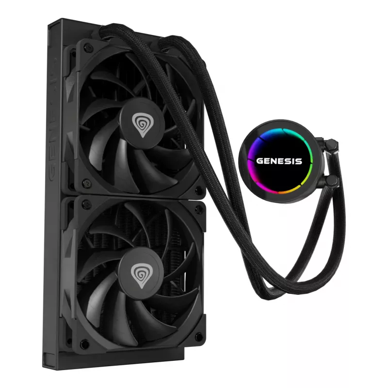 GENESIS NLG-2318 sistema di raffreddamento per computer processore raffreddamento a liquido all-in-one nero