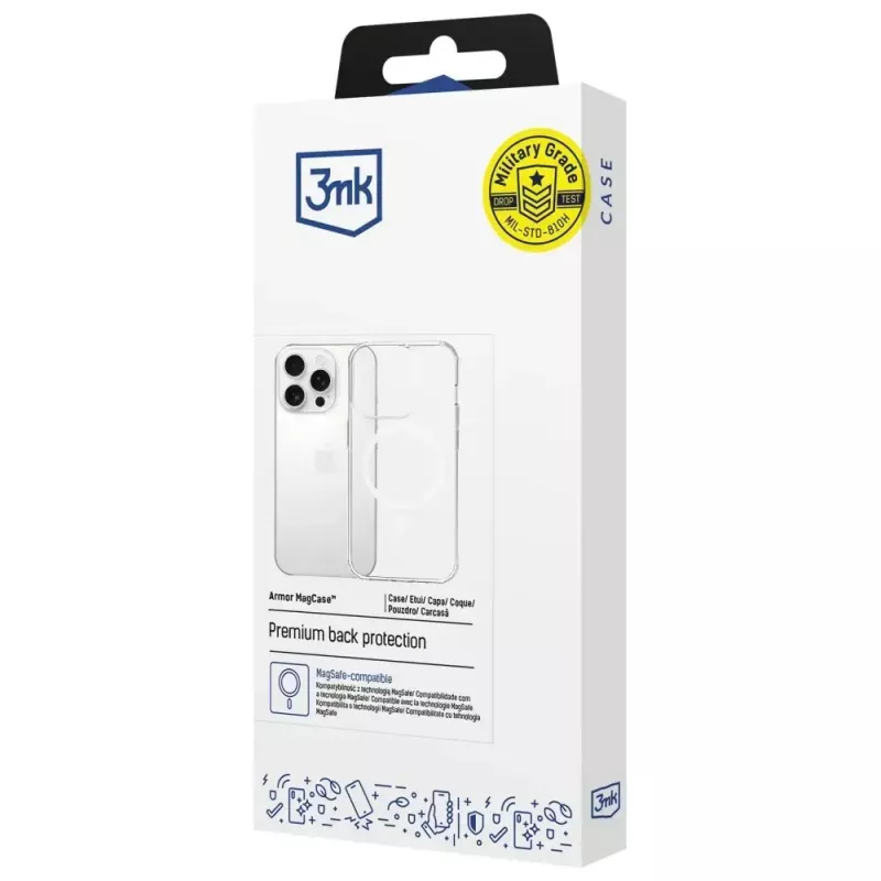 Custodia protettiva 3MK Armor MagCase per Apple iPhone 14 Pro Max compatibile MagSafe design robusto