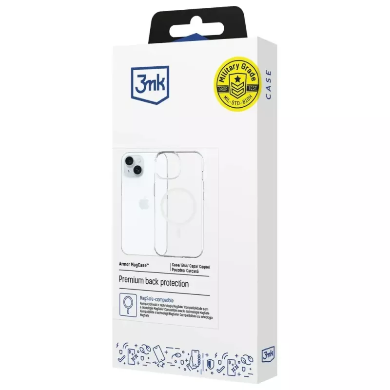 Custodia protettiva 3MK Armor MagCase per Apple iPhone 15 – design robusto, compatibilità magnetica