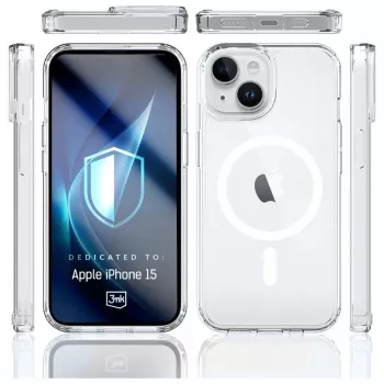 Custodia protettiva 3MK Armor MagCase per Apple iPhone 15 – design robusto, compatibilità magnetica