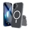 Cover custodia per cellulare 3MK Armor MagCase per iPhone 16, 6,1 pollici (15,5 cm), trasparente, PC+TPU