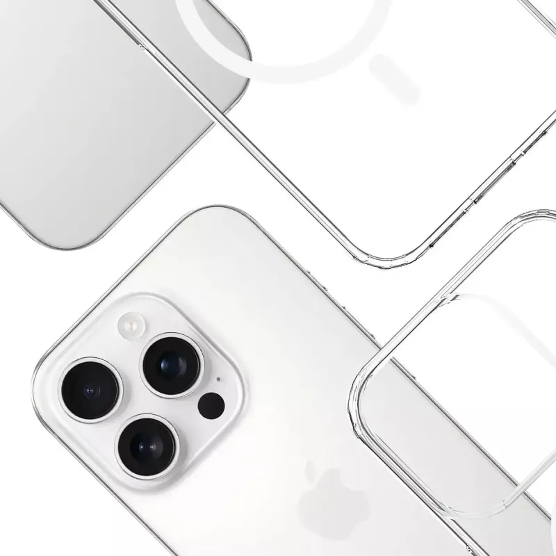 3MK Armor MagCase custodia per iPhone 16 Pro Max, MagSafe, trasparente, TPU