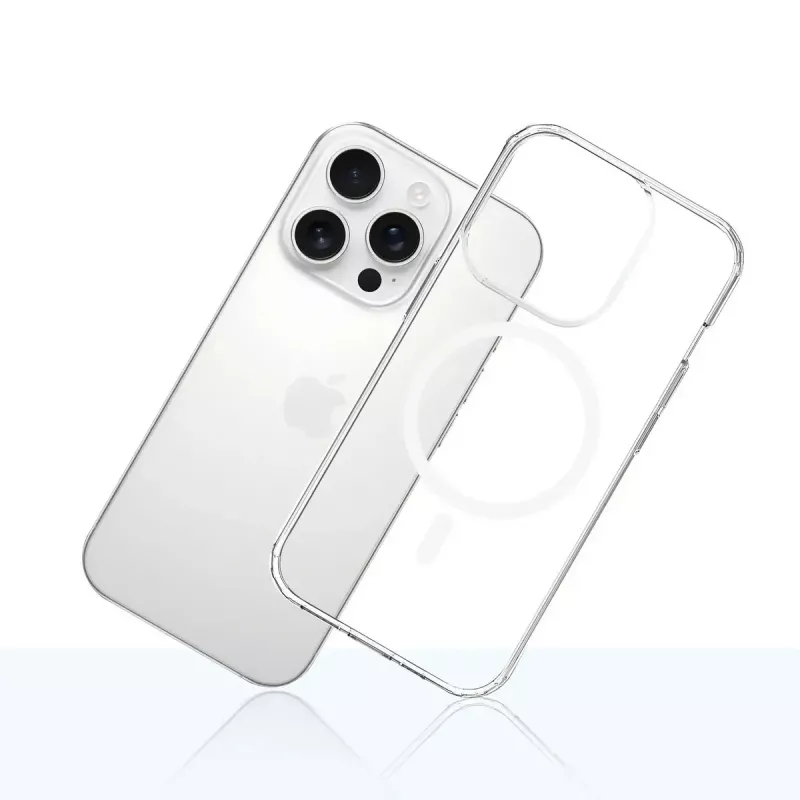 3MK Armor MagCase custodia per iPhone 16 Pro Max, MagSafe, trasparente, TPU