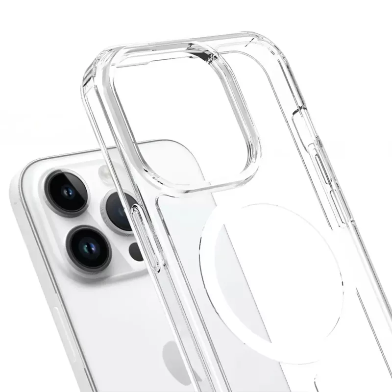 3MK Armor MagCase custodia per iPhone 16 Pro Max, MagSafe, trasparente, TPU