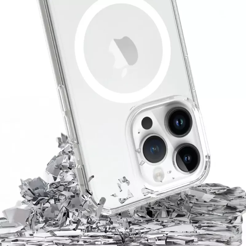 3MK Armor MagCase custodia per iPhone 16 Pro Max, MagSafe, trasparente, TPU