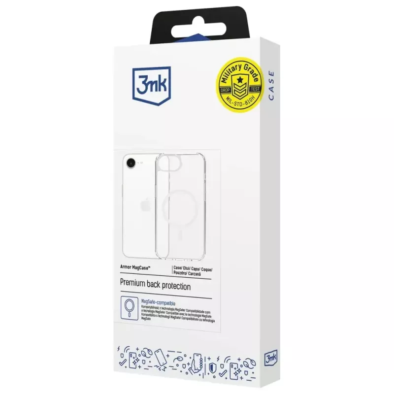Custodia protettiva 3MK Armor MagCase per Apple iPhone 16E – design robusto e antishock
