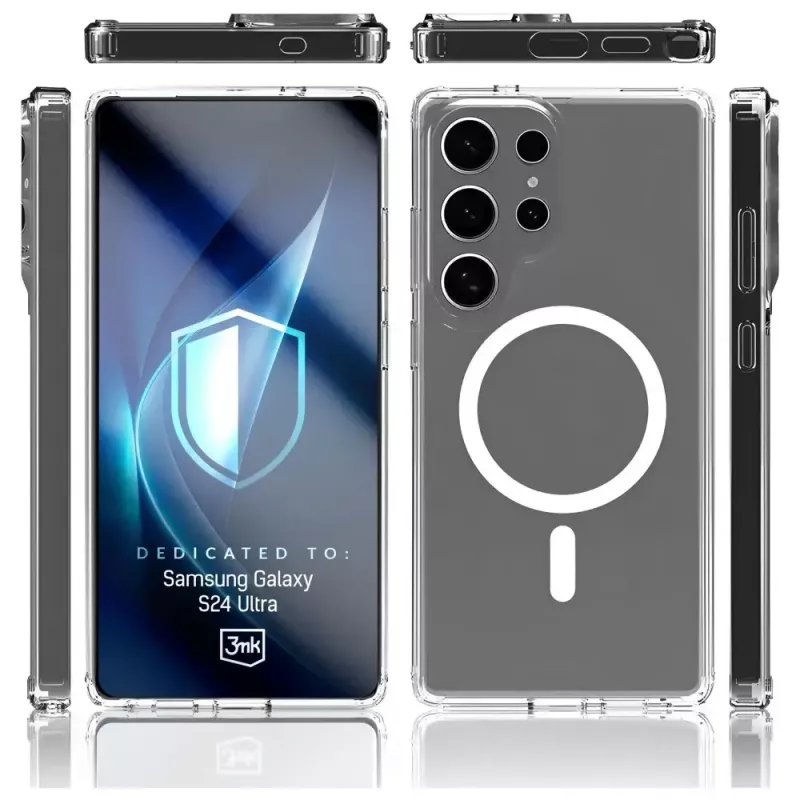 Custodia protettiva 3MK Armor MagCase per Samsung Galaxy S24 Ultra – robusta, leggera, compatibile magneticamente