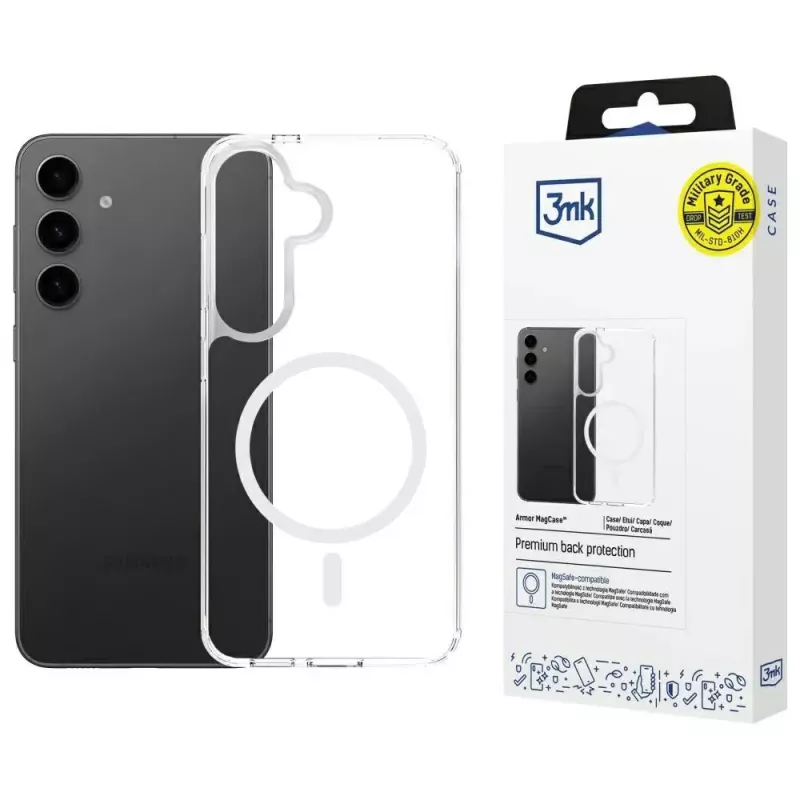 Custodia protettiva 3MK Armor MagCase per Samsung Galaxy S24/S25 – design robusto e sottile