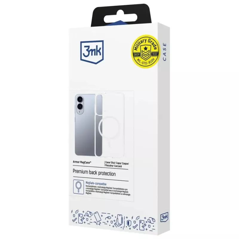 Custodia protettiva 3MK Armor MagCase per Samsung Galaxy S25 Edge – design sottile e antishock