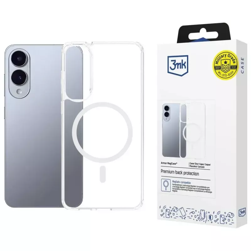 Custodia protettiva 3MK Armor MagCase per Samsung Galaxy S25 Edge – design sottile e antishock