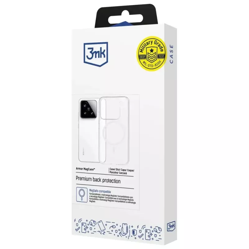 Custodia per cellulare 3MK Armor MagCase per Xiaomi 15 — custodia protettiva robusta e leggera