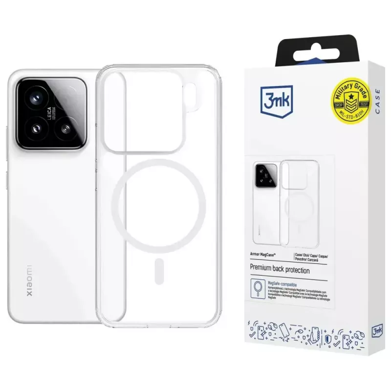 Custodia per cellulare 3MK Armor MagCase per Xiaomi 15 — custodia protettiva robusta e leggera