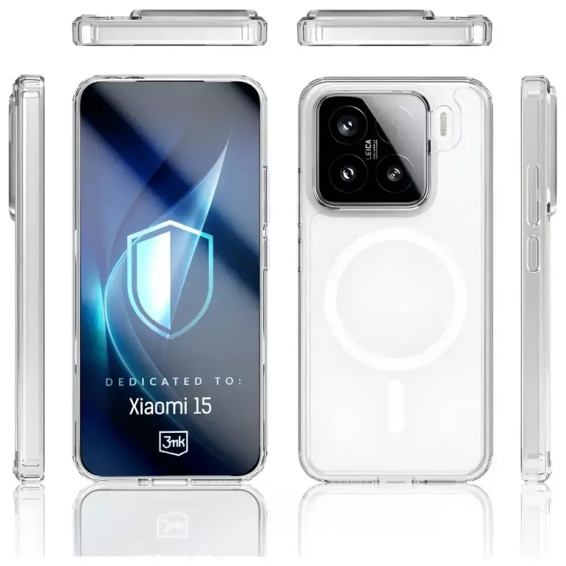 Custodia per cellulare 3MK Armor MagCase per Xiaomi 15 — custodia protettiva robusta e leggera