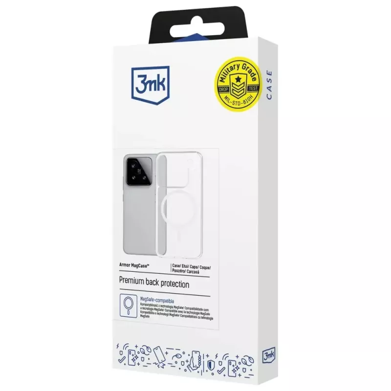 Custodia protettiva MagCase Armor di 3MK per Xiaomi 15 Pro — custodia per cellulare sottile e resistente