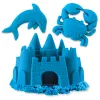 Kinetic Sand, 2 libbre di sabbia da gioco blu, giocattoli sensoriali modellabili per bambini, sacchetto richiudibile (la confezione può variare), per bambini dai 3 anni in su
