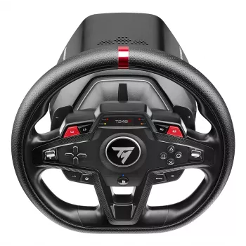 Volante e pedali Thrustmaster T248R nero — USB, trasmissione ibrida, force feedback, display LCD, volante in pelle