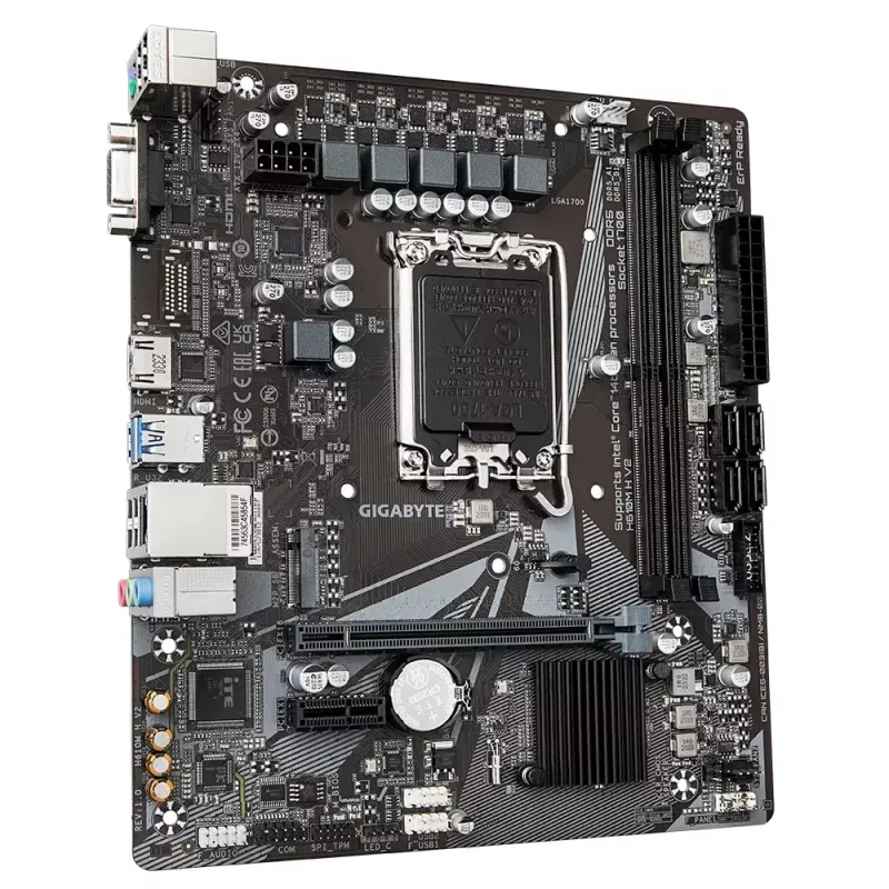 Scheda madre GIGABYTE H610M H V2, Intel H610, LGA 1700, Micro ATX