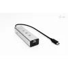 Hub di ricarica USB-C i-tec Metal 5 porte con video USB-C 8K + Power Delivery 85W