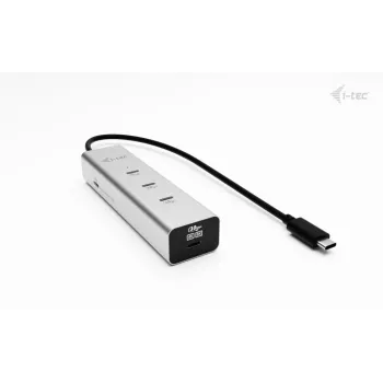 Hub di ricarica USB-C i-tec Metal 5 porte con video USB-C 8K + Power Delivery 85W
