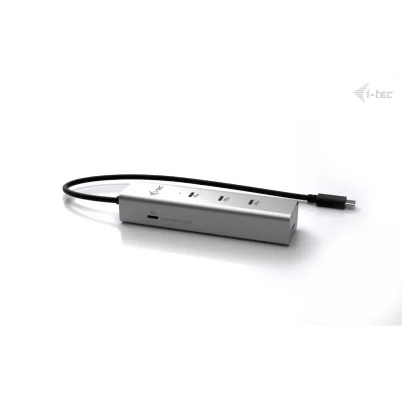 Hub di ricarica USB-C i-tec Metal 5 porte con video USB-C 8K + Power Delivery 85W