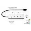 Hub di ricarica USB-C i-tec Metal 5 porte con video USB-C 8K + Power Delivery 85W