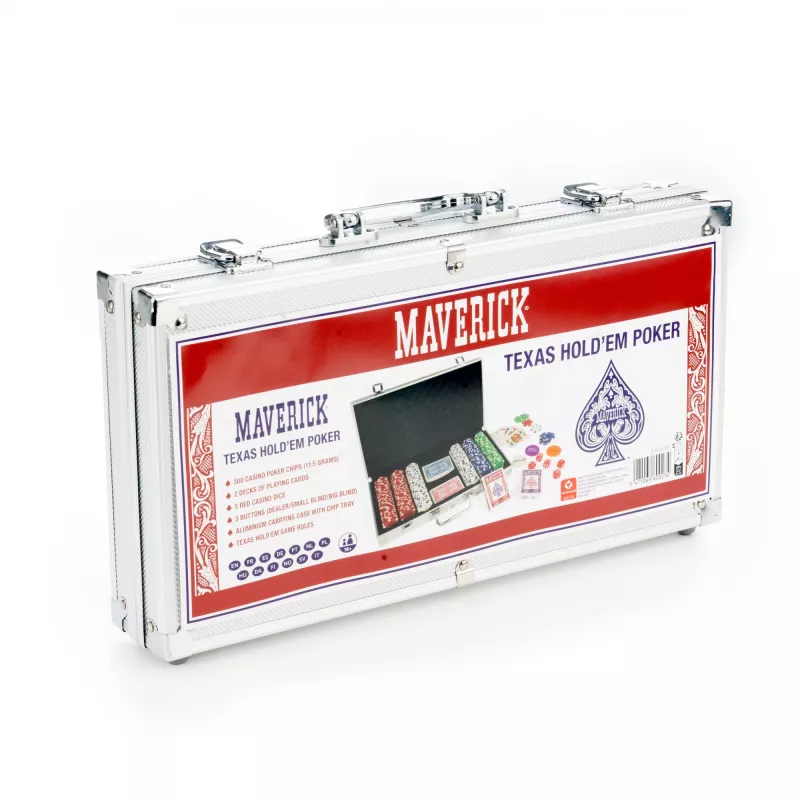 Set da poker Cartamundi Maverick — gettoni in plastica 11,5 g, valigetta 385×240×65 mm