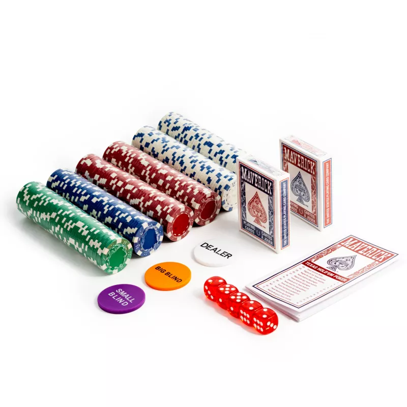 Set da poker Cartamundi Maverick — gettoni in plastica 11,5 g, valigetta 385×240×65 mm