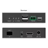DIGITUS DS-55348 Kit extender KVM IP HDMI in fibra, 4K/60 Hz, 40 km/300 m, IP 1G, nero