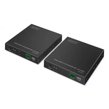 DIGITUS HDMI Fiber Extender Set - 4K/60Hz, 40 km/300m nero
