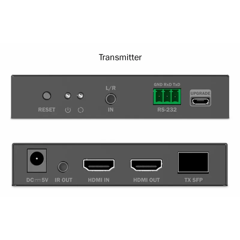 DIGITUS HDMI Fiber Extender Set - 4K/60Hz, 40 km/300m nero