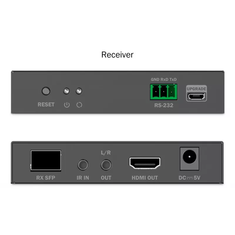 DIGITUS HDMI Fiber Extender Set - 4K/60Hz, 40 km/300m nero